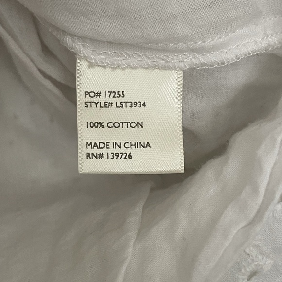 Nasty gal ruffle sleeve keyhole white blouse - Picture 3 of 5